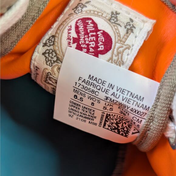 Converse x Todd Snyder Jack Purcell Rebel Prep Elmwood Egret Low Top Sneaker W8 - Picture 5 of 10